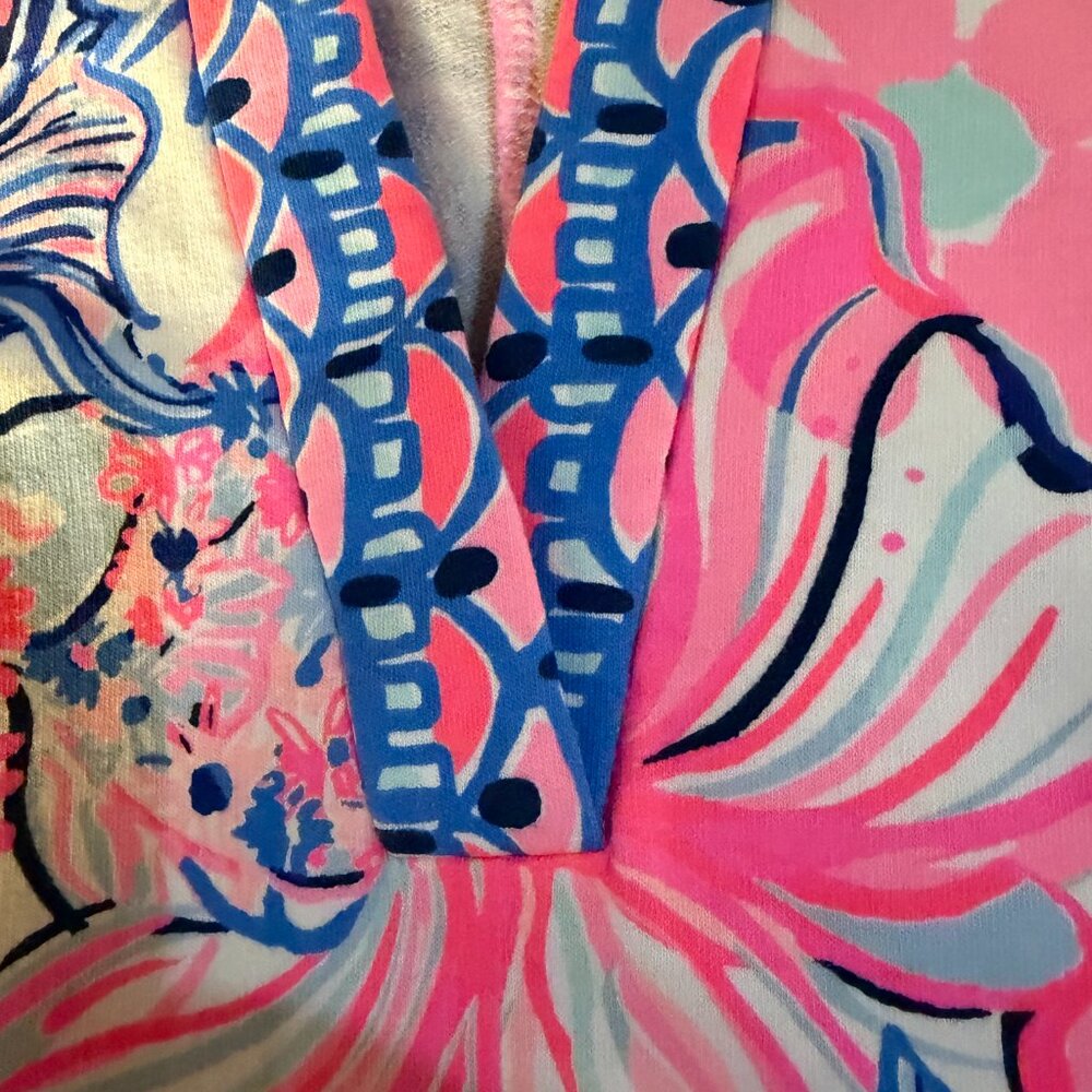 Lilly Pulitzer CAMARI DRESS Prosecco Pink Make A Splash XL - Picture 4 of 5